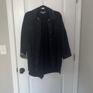 Oversized jean jacket